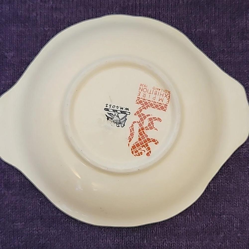 VINTAGE Art Deco Goss 1938 Empire Exhibition Tricket Dish